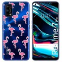 Funda Gel Transparente para Realme 7 Pro diseño Flamenco Dibujos