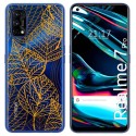 Funda Gel Transparente para Realme 7 Pro diseño Hojas Dibujos