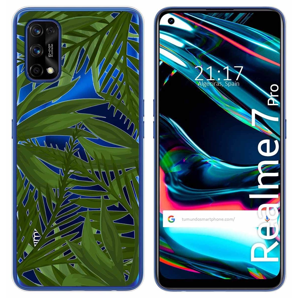 Funda Gel Transparente para Realme 7 Pro diseño Jungla Dibujos