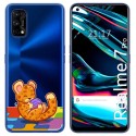 Funda Gel Transparente para Realme 7 Pro diseño Leopardo Dibujos