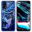 Funda Gel Transparente para Realme 7 Pro diseño Plumas Dibujos