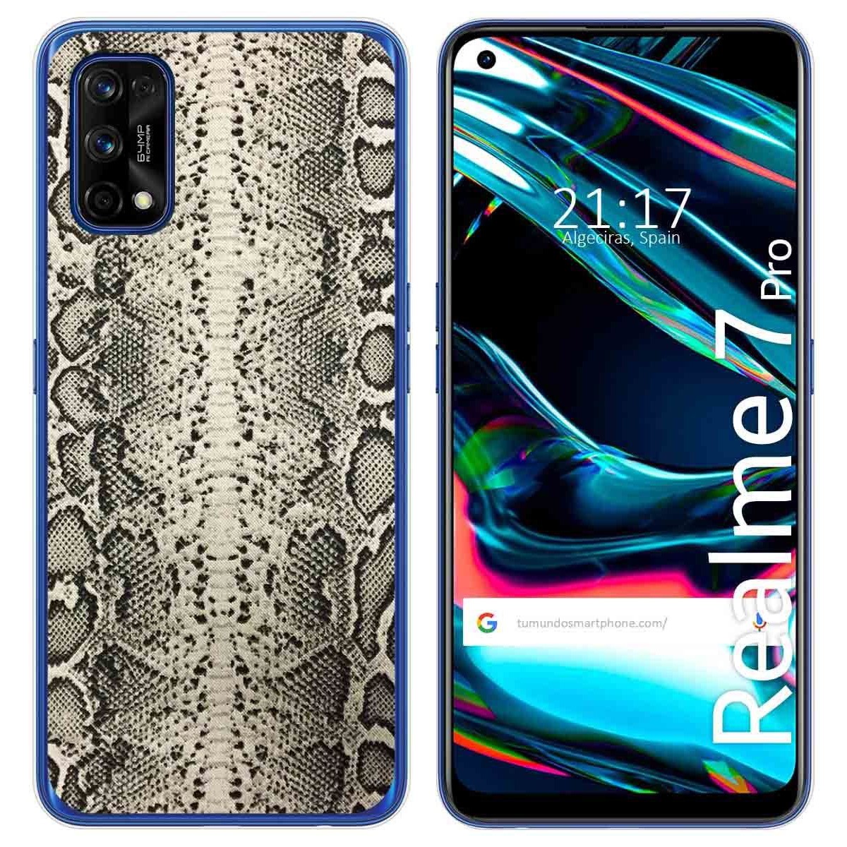Funda Gel Tpu para Realme 7 Pro diseño Animal 01 Dibujos
