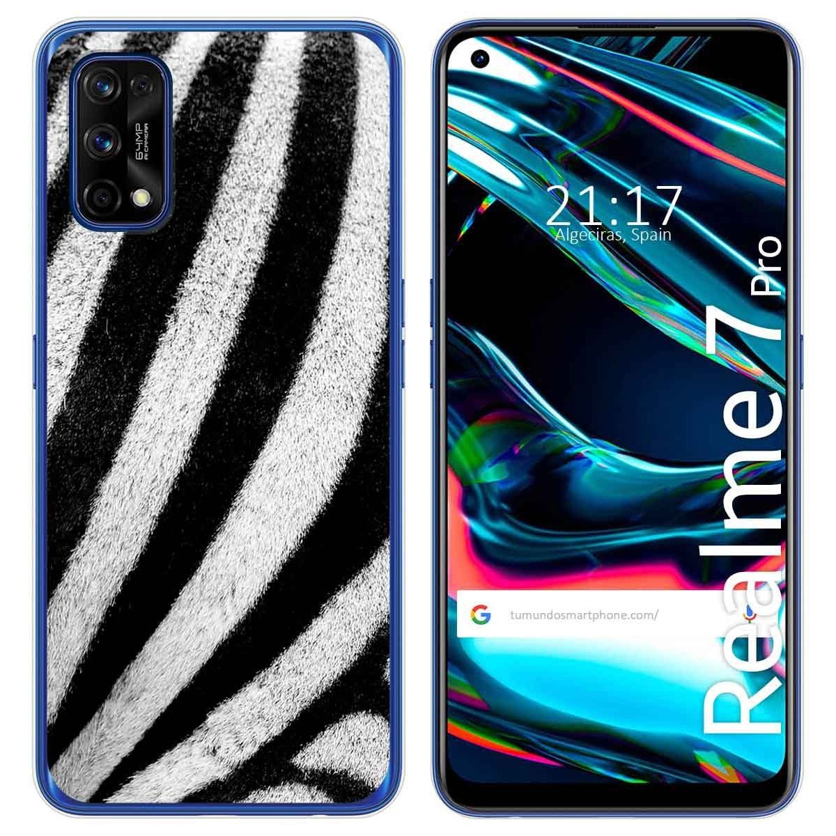 Funda Gel Tpu para Realme 7 Pro diseño Animal 02 Dibujos