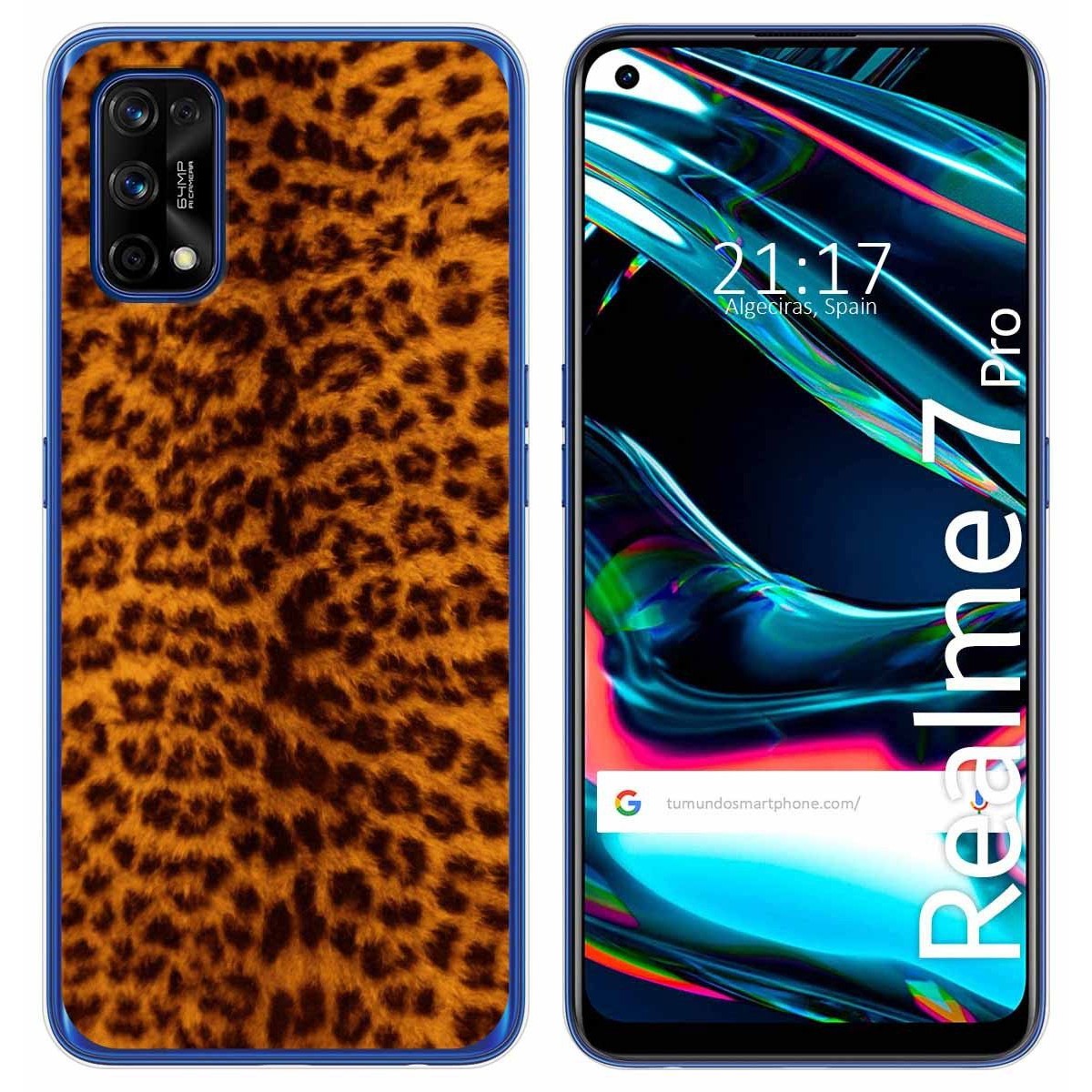Funda Gel Tpu para Realme 7 Pro diseño Animal 03 Dibujos