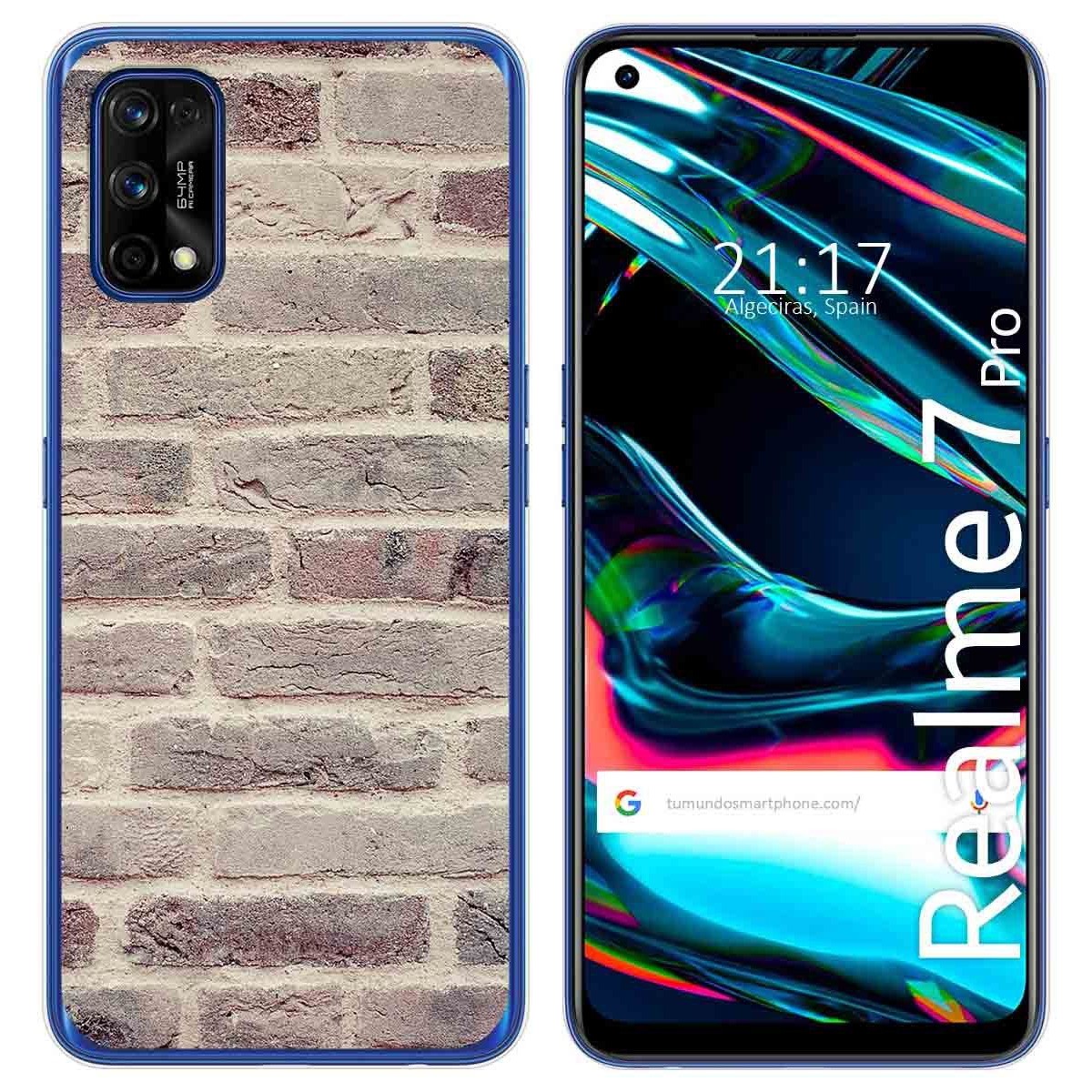 Funda Gel Tpu para Realme 7 Pro diseño Ladrillo 01 Dibujos