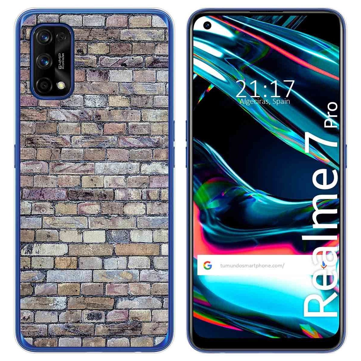 Funda Gel Tpu para Realme 7 Pro diseño Ladrillo 02 Dibujos