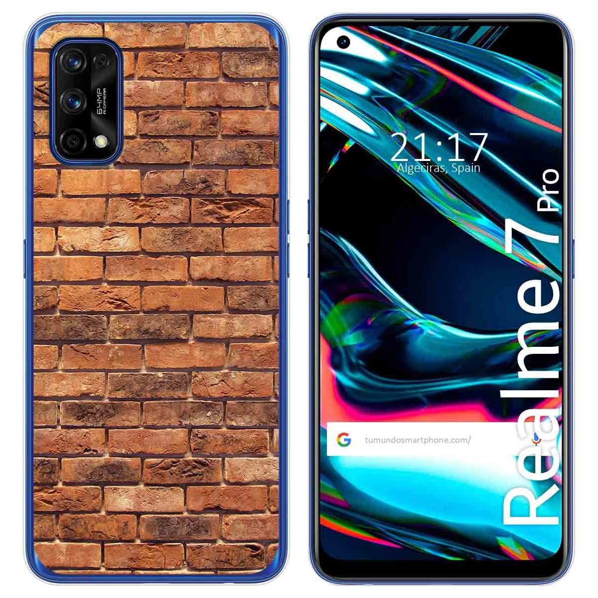 Funda Gel Tpu para Realme 7 Pro diseño Ladrillo 04 Dibujos