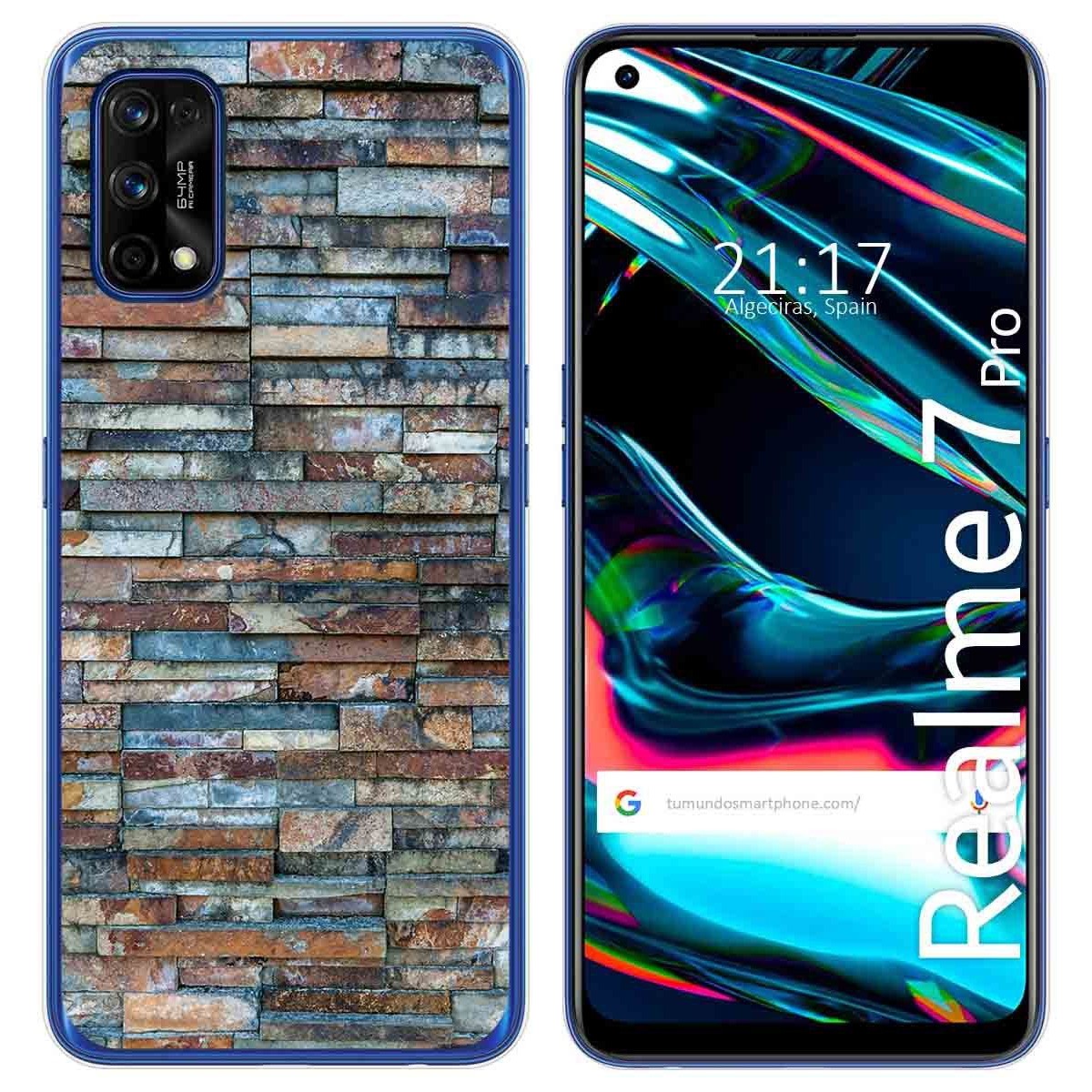 Funda Gel Tpu para Realme 7 Pro diseño Ladrillo 05 Dibujos