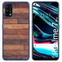 Funda Gel Tpu para Realme 7 Pro diseño Madera 03 Dibujos
