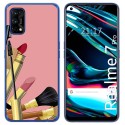 Funda Gel Tpu para Realme 7 Pro diseño Brochas Dibujos