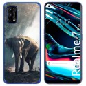 Funda Gel Tpu para Realme 7 Pro diseño Elefante Dibujos