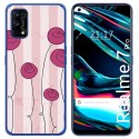 Funda Gel Tpu para Realme 7 Pro diseño Flores Vintage Dibujos