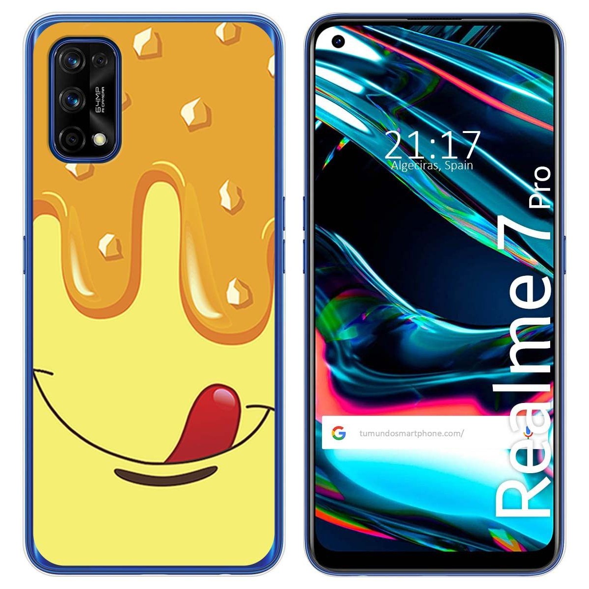 Funda Gel Tpu para Realme 7 Pro diseño Helado Vainilla Dibujos
