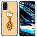 Funda Gel Tpu para Realme 7 Pro diseño Jirafa Dibujos