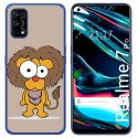 Funda Gel Tpu para Realme 7 Pro diseño Leon Dibujos