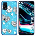 Funda Gel Tpu para Realme 7 Pro diseño Mariposas Dibujos