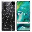 Funda Gel Transparente para Oppo Find X2 Pro diseño Araña Dibujos