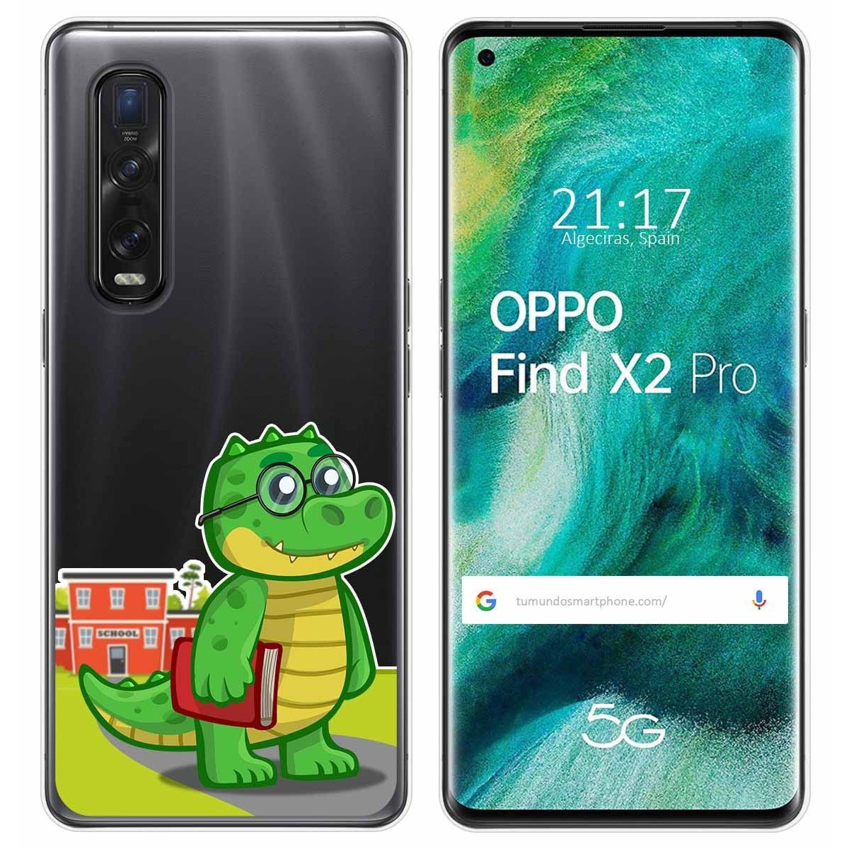 Funda Gel Transparente para Oppo Find X2 Pro diseño Coco Dibujos