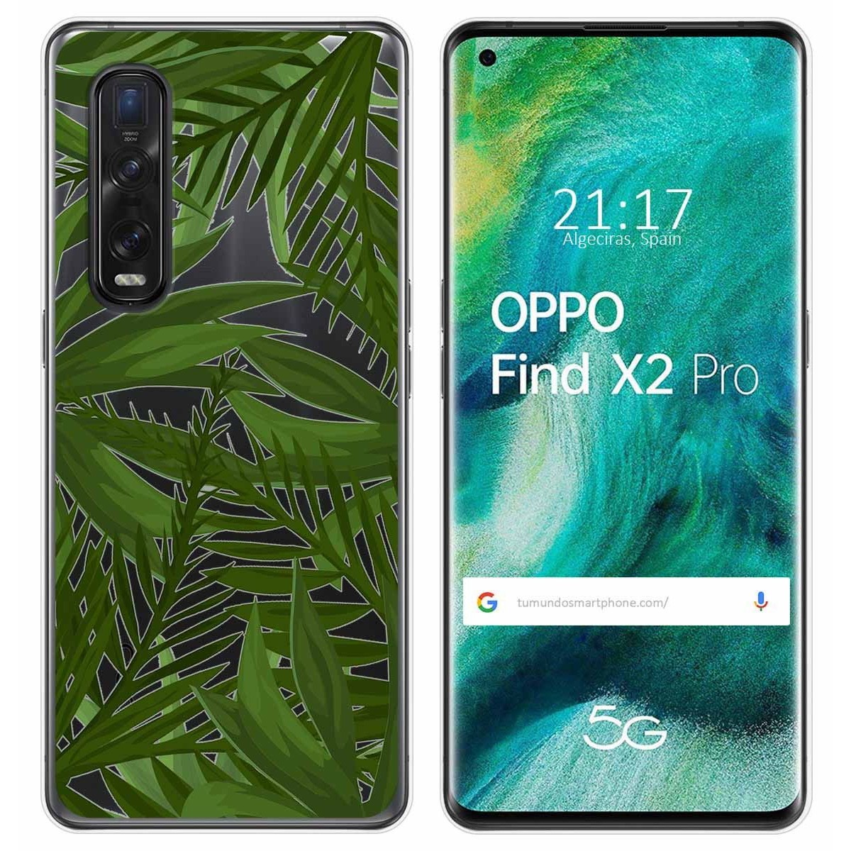 Funda Gel Transparente para Oppo Find X2 Pro diseño Jungla Dibujos