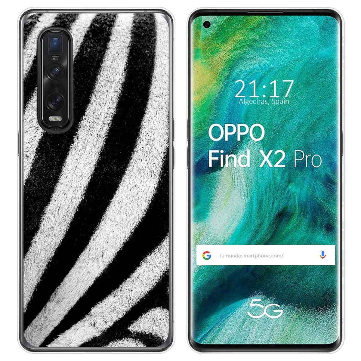 Funda Gel Tpu para Oppo Find X2 Pro diseño Animal 02 Dibujos