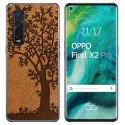 Funda Gel Tpu para Oppo Find X2 Pro diseño Cuero 03 Dibujos