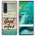 Funda Gel Tpu para Oppo Find X2 Pro diseño Madera 01 Dibujos