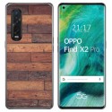 Funda Gel Tpu para Oppo Find X2 Pro diseño Madera 03 Dibujos