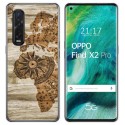 Funda Gel Tpu para Oppo Find X2 Pro diseño Madera 07 Dibujos
