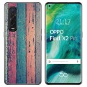 Funda Gel Tpu para Oppo Find X2 Pro diseño Madera 10 Dibujos