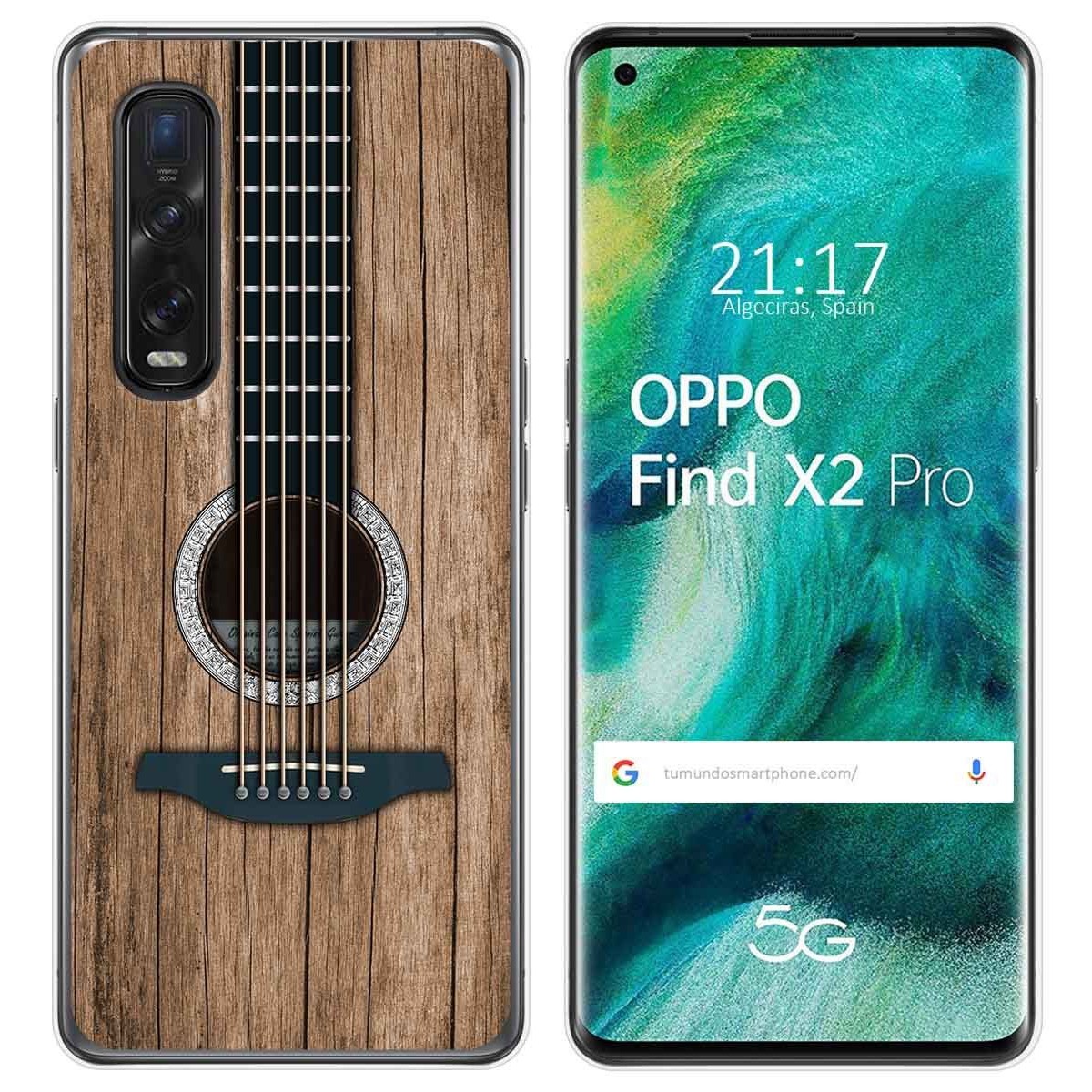 Funda Gel Tpu para Oppo Find X2 Pro diseño Madera 11 Dibujos