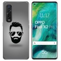 Funda Gel Tpu para Oppo Find X2 Pro diseño Barba Dibujos
