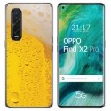 Funda Gel Tpu para Oppo Find X2 Pro diseño Cerveza Dibujos