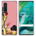 Funda Gel Tpu para Oppo Find X2 Pro diseño Brochas Dibujos