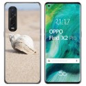 Funda Gel Tpu para Oppo Find X2 Pro diseño Concha Dibujos