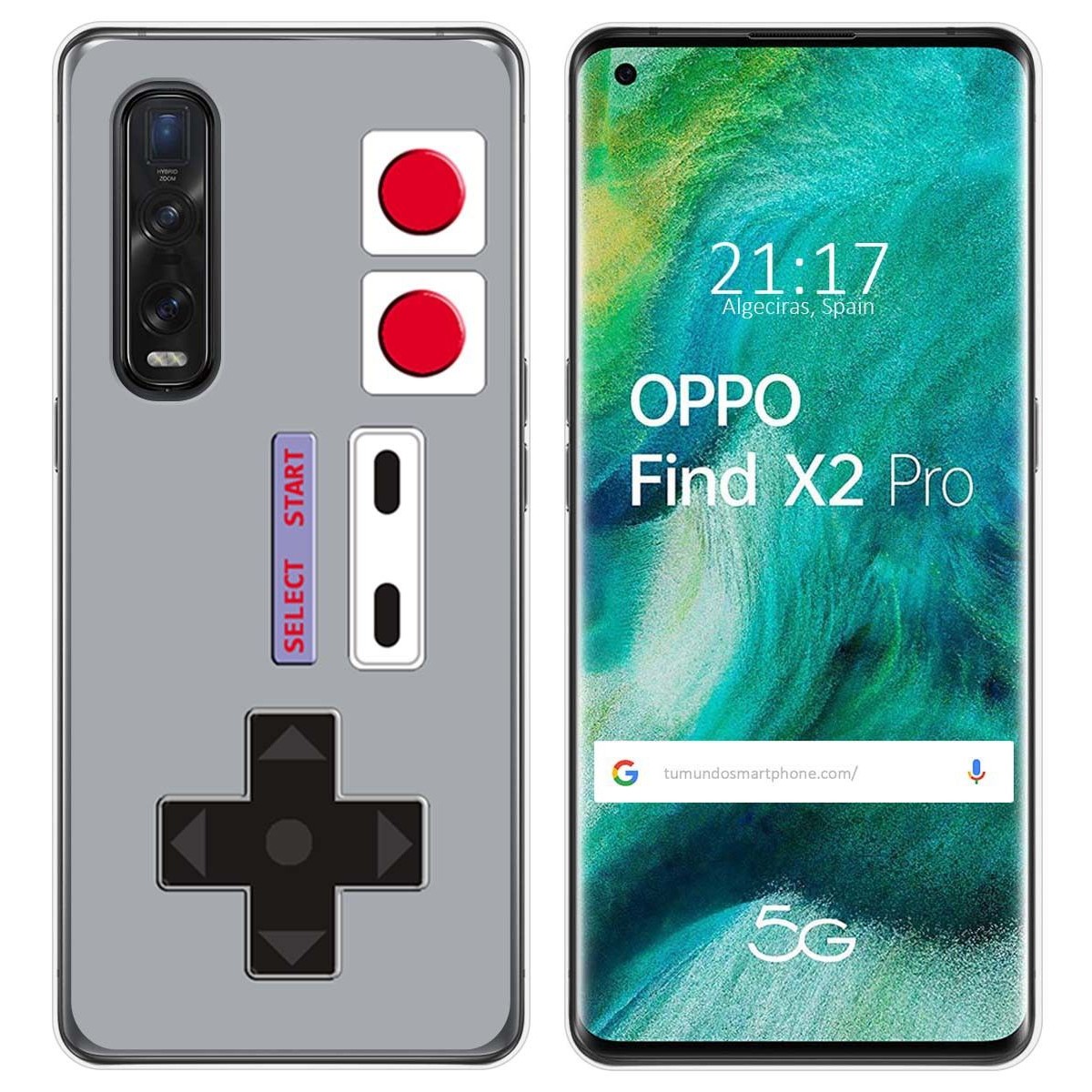 Funda Gel Tpu para Oppo Find X2 Pro diseño Consola Dibujos