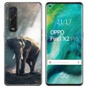 Funda Gel Tpu para Oppo Find X2 Pro diseño Elefante Dibujos