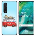 Funda Gel Tpu para Oppo Find X2 Pro diseño Furgoneta Dibujos
