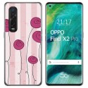 Funda Gel Tpu para Oppo Find X2 Pro diseño Flores Vintage Dibujos