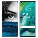 Funda Gel Tpu para Oppo Find X2 Pro diseño Ojo Dibujos