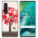 Funda Gel Tpu para Oppo Find X2 Pro diseño Pajaritos Dibujos