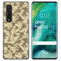 Funda Gel Tpu para Oppo Find X2 Pro diseño Sand Camuflaje Dibujos