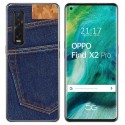 Funda Gel Tpu para Oppo Find X2 Pro diseño Vaquero Dibujos