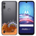 Funda Gel Transparente para Motorola Moto e6s diseño Bufalo Dibujos