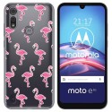 Funda Gel Transparente para Motorola Moto e6s diseño Flamenco Dibujos
