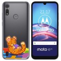 Funda Gel Transparente para Motorola Moto e6s diseño Leopardo Dibujos