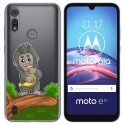 Funda Gel Transparente para Motorola Moto e6s diseño Mono Dibujos