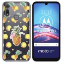 Funda Gel Transparente para Motorola Moto e6s diseño Piña Dibujos