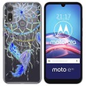Funda Gel Transparente para Motorola Moto e6s diseño Plumas Dibujos