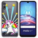 Funda Gel Transparente para Motorola Moto e6s diseño Unicornio Dibujos