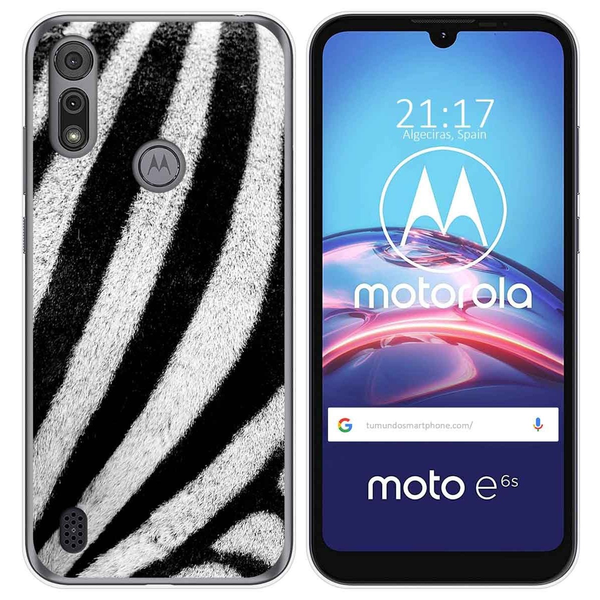 Funda Gel Tpu para Motorola Moto e6s diseño Animal 02 Dibujos